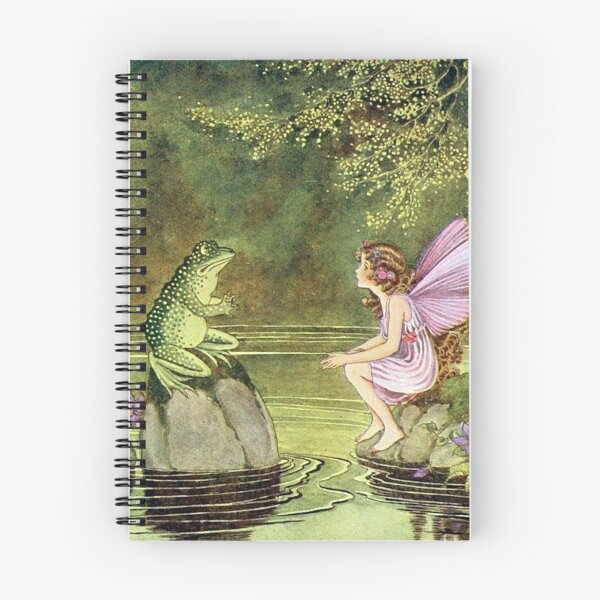Item preview, Frog and Fairy Talking -Ida Rentoul Outhwaite designed and sold by forgottenbeauty.