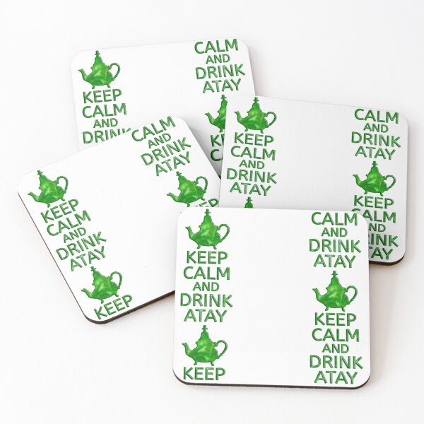 Item preview, Keep calm and drink Atay / Tea - Mint - Pepper mint - Teapot - Green designed and sold by Ayoyo-Harry.
