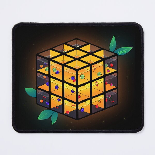 Item preview, Yellow fruit fluid glowing Rubik's cube designed and sold by Shaju.