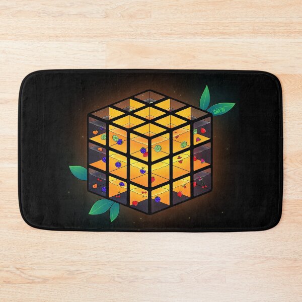 Item preview, Yellow fruit fluid glowing Rubik's cube designed and sold by Shaju.