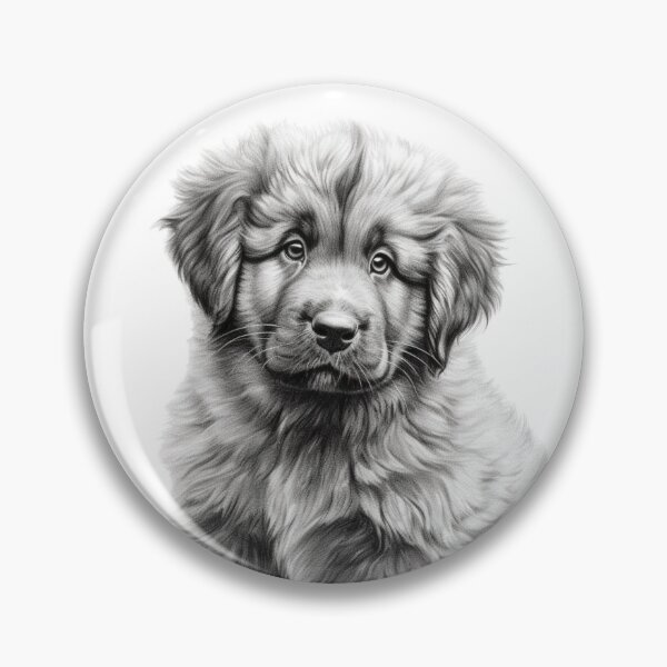 Item preview, Leonberger Puppy Drawing designed and sold by ttntt.