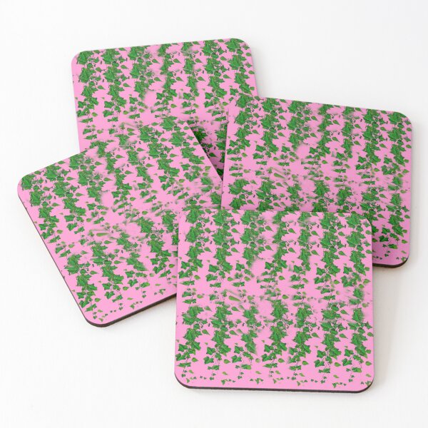 Item preview, GREEN HANGING IVY VINES PINK ART designed and sold by sharlesart.
