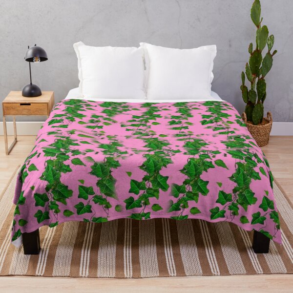 Item preview, GREEN HANGING IVY VINES PINK ART designed and sold by sharlesart.