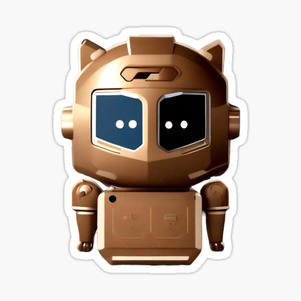 Cute Robot, Silly Robot, Funny Robot, Robotics - Cute Robot - Sticker