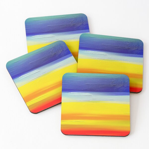 Item preview, Abstract Striped Colorful Oil  designed and sold by calibrit.