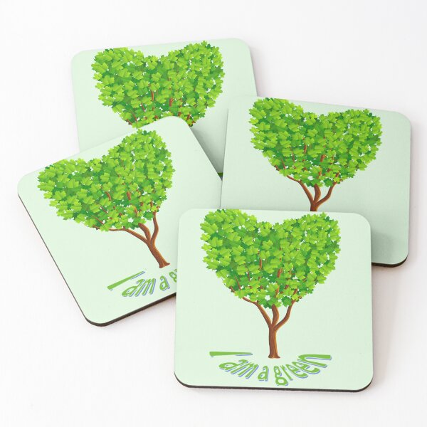 Item preview, I am green ecology nature leafy tree designed and sold by JaroDesign2023.