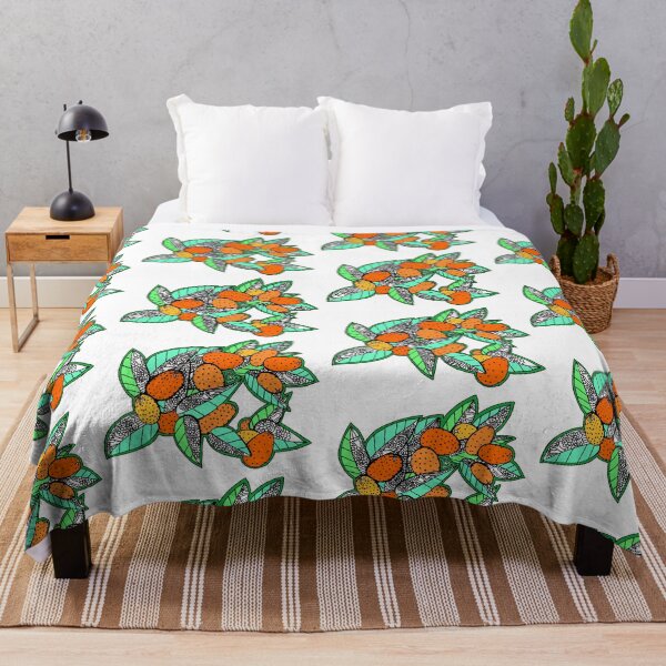 Item preview, Juicy Ripe California Kumquats with Pop Art Leaves designed and sold by RhondaChase.