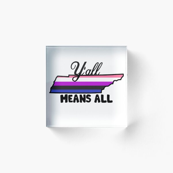 Item preview, Tennessee Pride- "Y'all Means All"- Gender-Fluid Flag designed and sold by CUKat23.