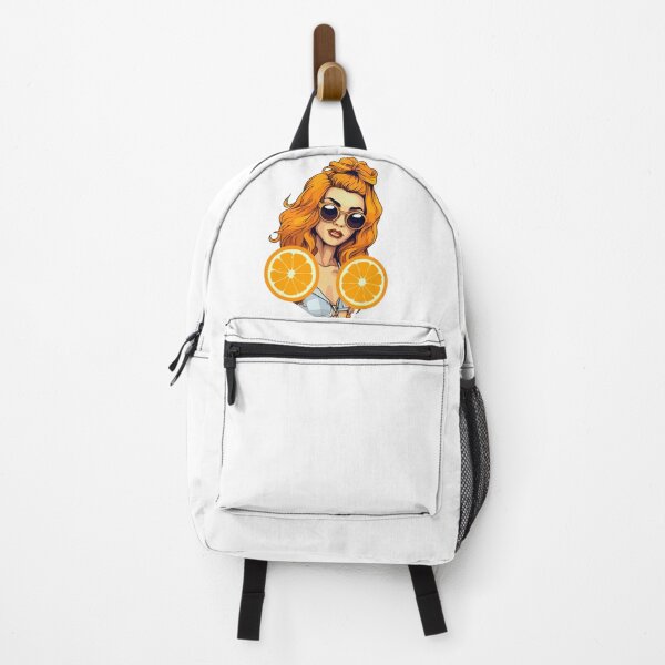 Item preview, Vibrant Orange: A Captivating Portrait of a Woman designed and sold by Artwyz.