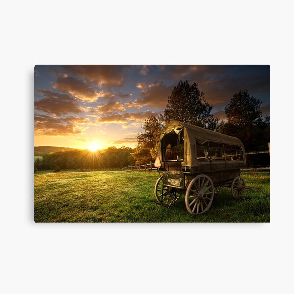 Painted Wagon Canvas Print