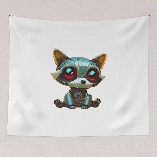 Item preview, Robo-Raccoon! designed and sold by kukamatsu.