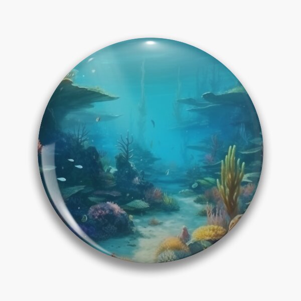Item preview, "   Immerse in Extraterrestrial Beauty with Alien Underwater Oasis, A Vibrant Underwater Landscape Art" designed and sold by stateofhuman.
