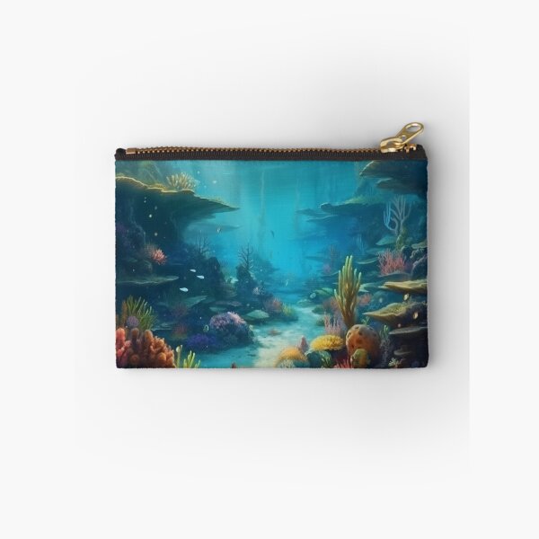 Item preview, "   Immerse in Extraterrestrial Beauty with Alien Underwater Oasis, A Vibrant Underwater Landscape Art" designed and sold by stateofhuman.