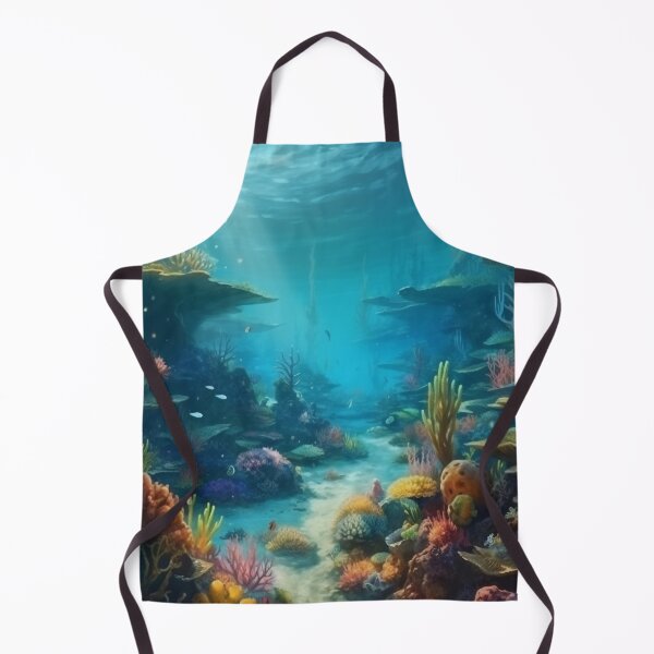 Item preview, " Immerse in Extraterrestrial Beauty with Alien Underwater Oasis, A Vibrant Underwater Landscape Art" designed and sold by stateofhuman.