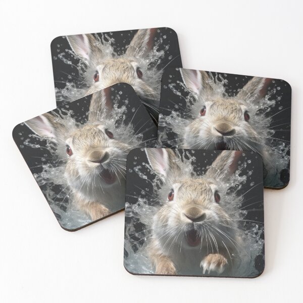 Item preview, A Rabbit spashing water designed and sold by libanmax.