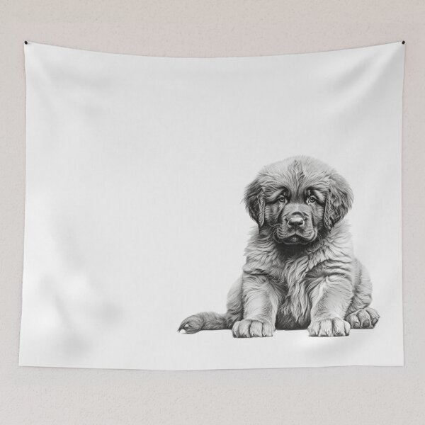 Item preview, Leonberger Puppy Sketch designed and sold by ttntt.