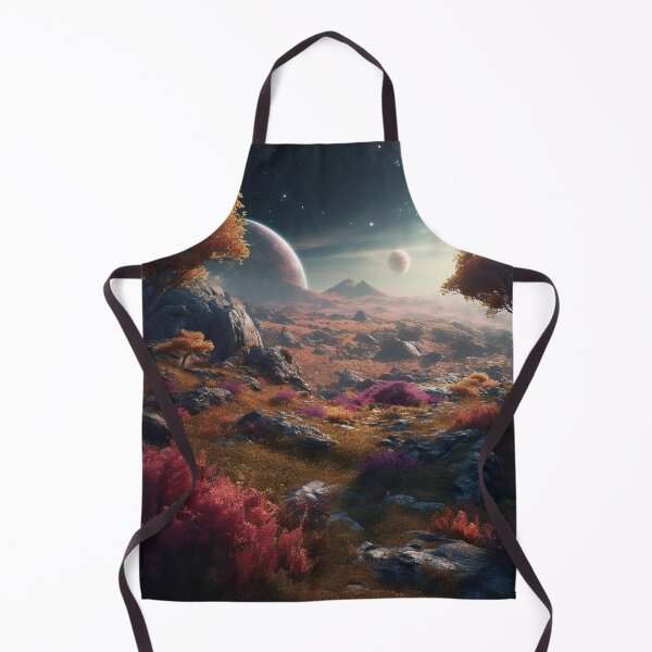 Item preview, Stunning Outer Space Landscape Art, Magenta and Amber Alien Planet Scenery with Rock Formations, Inspired by Unreal Engine Style - Ideal for Canvas Prints and Wall Art designed and sold by stateofhuman.