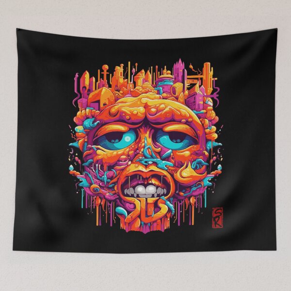 Item preview, Colorful abstract face designed and sold by SiriusrenoTee.