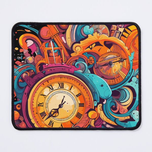 Item preview, Colorful abstract timepiece  designed and sold by SiriusrenoTee.