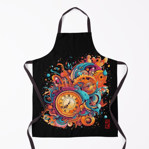 Item preview, Colorful abstract timepiece  designed and sold by SiriusrenoTee.