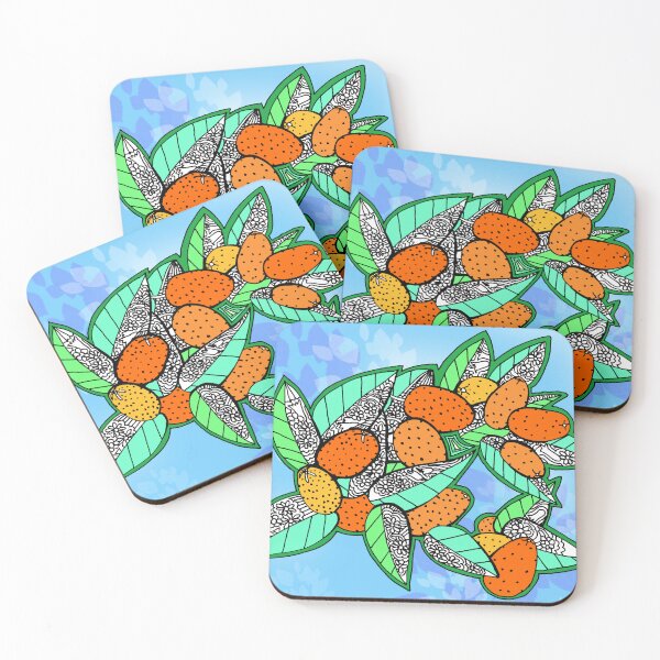Item preview, Juicy Ripe California Kumquats on Blue Sky designed and sold by RhondaChase.