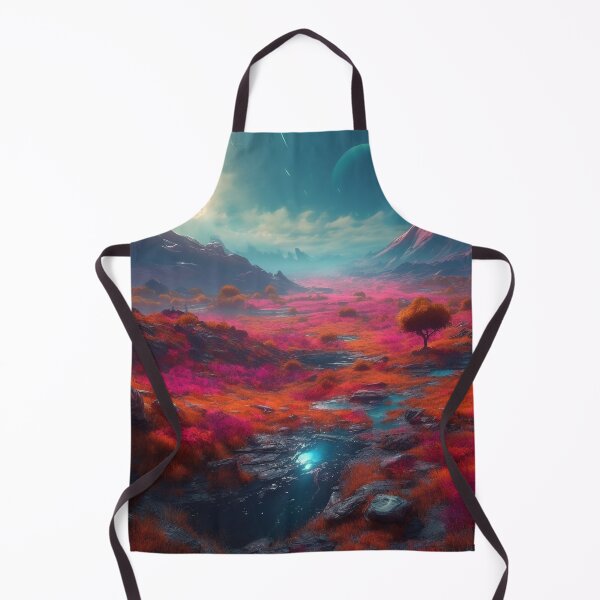 Item preview, Dive Into Extraterrestrial Wonder with Crimson Highlands, A Vibrant Alien Landscape Art designed and sold by stateofhuman.