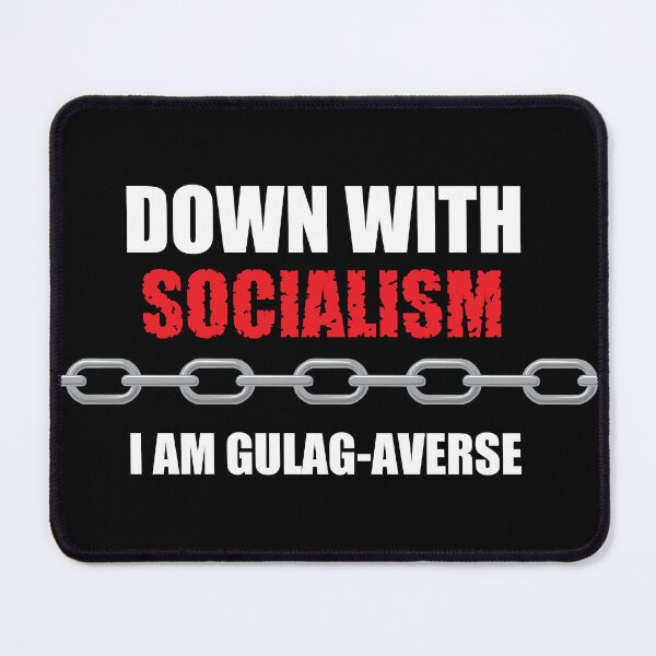 Item preview, Down with socialism (select black or colored shirt!) designed and sold by Allen Peterson.