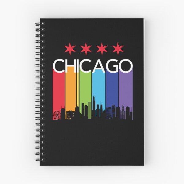 Item preview, Chicago Skyline Flag Colorful Rainbow designed and sold by Highway24.