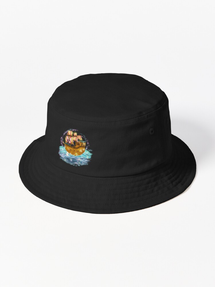 Thumbnail 1 of 6, Bucket Hat, Pirate Pete and the Lost Fairy Treasure's Ship designed and sold by FairyBookClub.