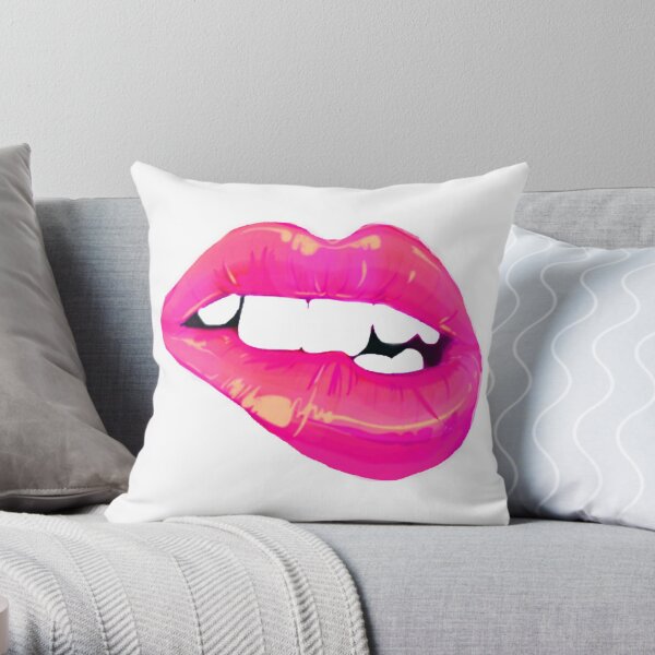 neon pink pillow