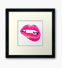Bright Pink Teaser Framed Print
