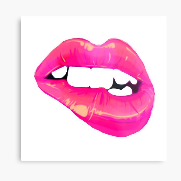 Bright Pink Teaser Metal Print