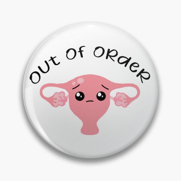 Item preview, Out of Order Uterus sticker, Endometriosis/Adenomyosis Sticker, Chronic Illness/Pain Sticker, Hysterectomy Sticker, Endo/Uterus Sticker designed and sold by VersatileV.