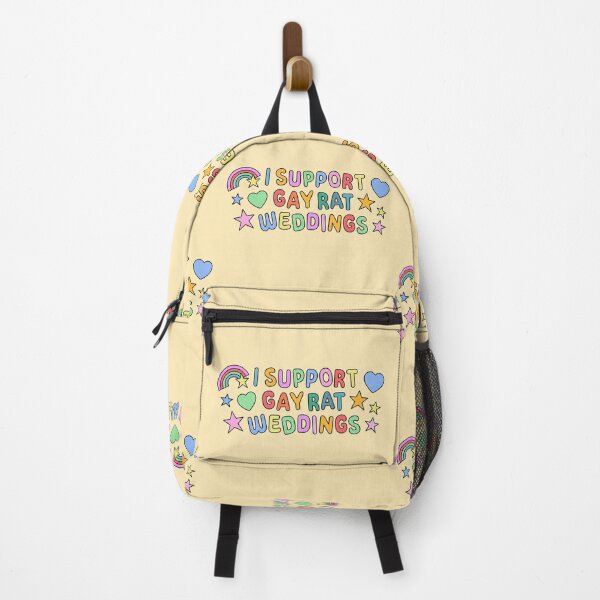 Item preview, Cute Gay Rat Wedding Rainbow Typography designed and sold by stoicjimny.