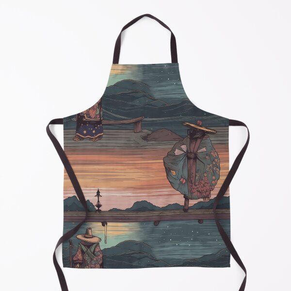 Item preview, Samurai fishing on the river pattern designed and sold by Viking-Samurai.