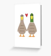 Love Ducks Greeting Card