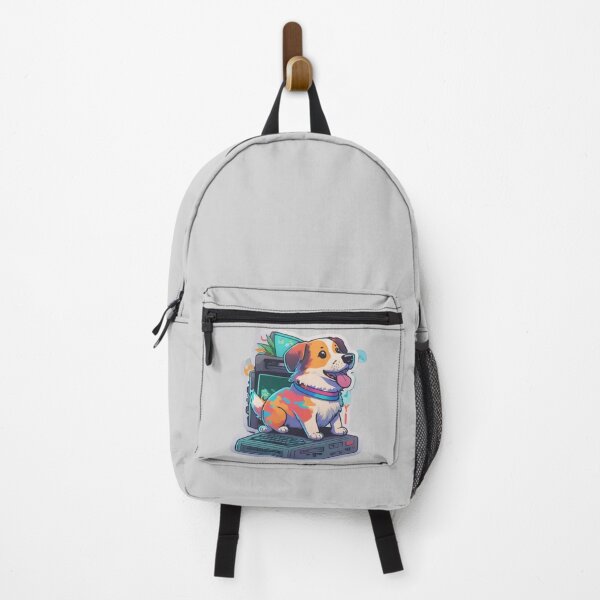 Item preview, Cute Computer Playing Dog Sticker designed and sold by Designze.