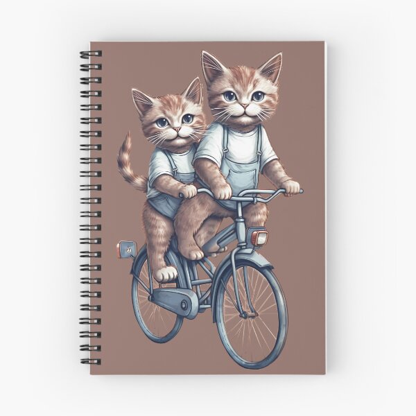 Item preview, Two kittens cycling together designed and sold by Waiz.