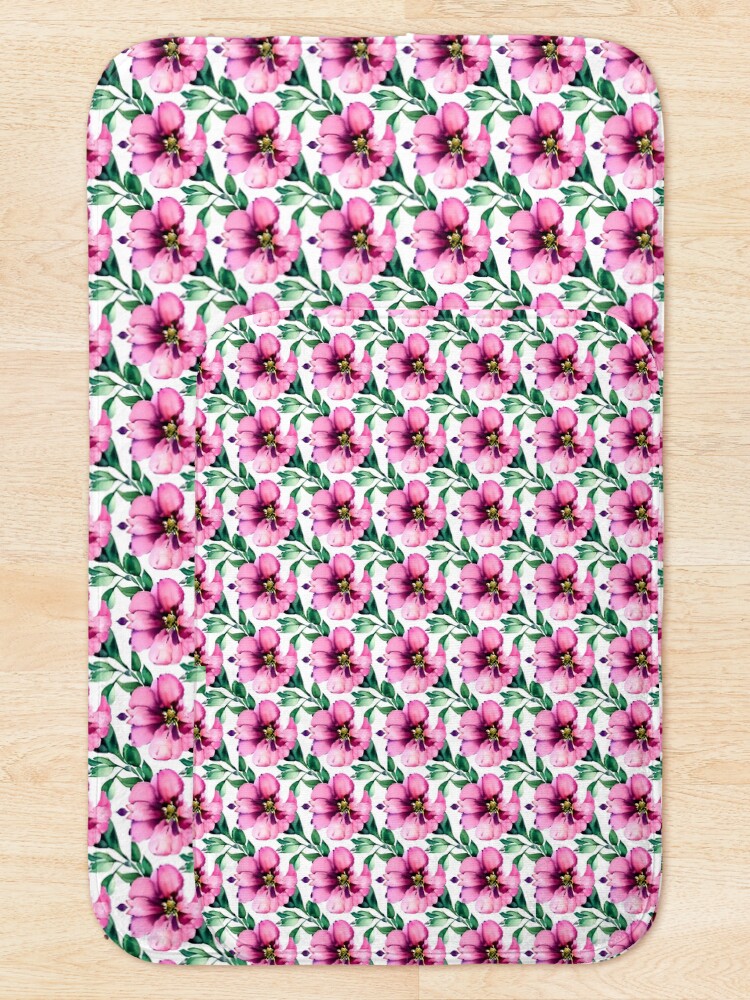 Thumbnail 5 of 6, Bath Mat, Flower Pattern "George" designed and sold by Patterns For Products.