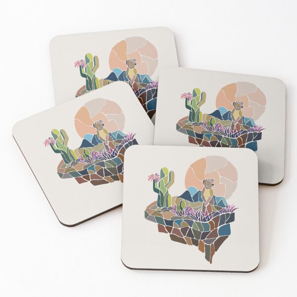 Item preview, Oasis Meerkat Mosaic Simplex designed and sold by vindorious.