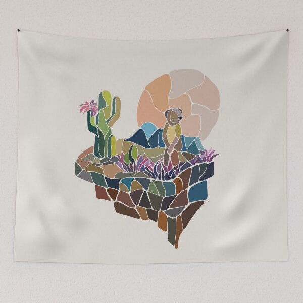 Item preview, Oasis Meerkat Mosaic Simplex designed and sold by vindorious.