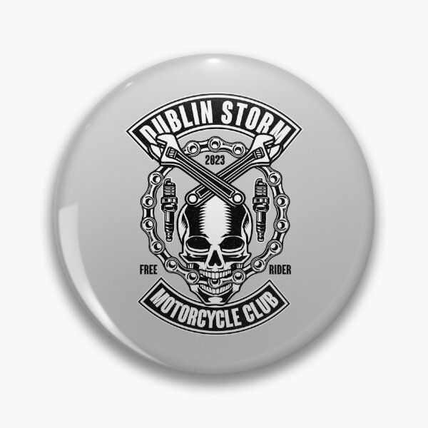Item preview, Vintage Dublin, Republic of Ireland, Motorcycle Club badge. Bikers gift. designed and sold by paulo silveira.