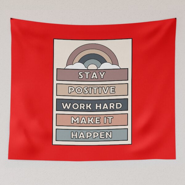 Item preview, Stay Positive Work Hard Sticker designed and sold by ZIZZO 22.