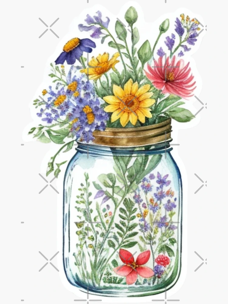 May All Your Weeds Be Wildflowers Mason Jar Tumbler - Mason Jar