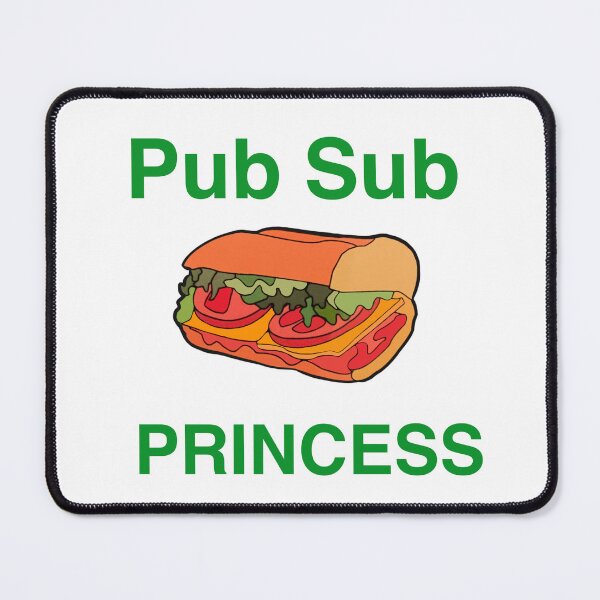 Item preview, Pub Sub Princess, Publix Sub Princess green text designed and sold by OneCatShop.
