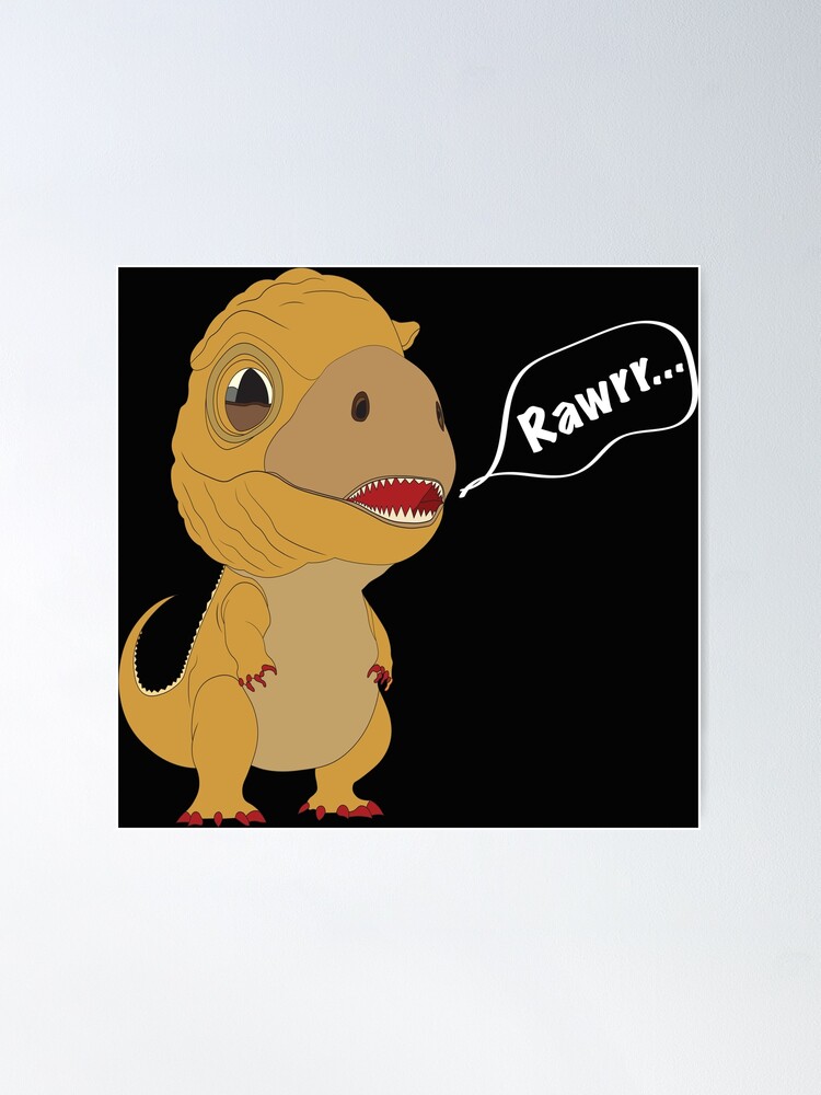 You're Roarsome! Cute Dinosaur Design Poster for Sale by AlinaKY