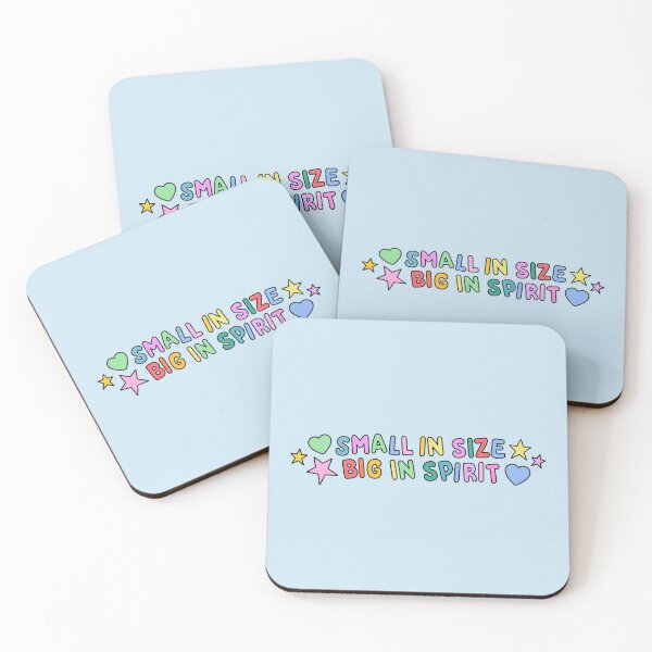 Item preview, Small in Size, Big In Spirit Rainbow Typography designed and sold by stoicjimny.