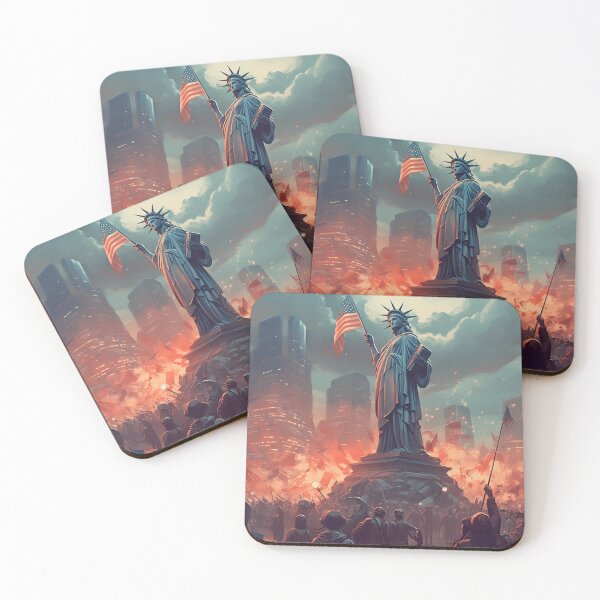 Item preview, Lady Liberty with soldiers on Memorial Day designed and sold by WorldOfHolidays.