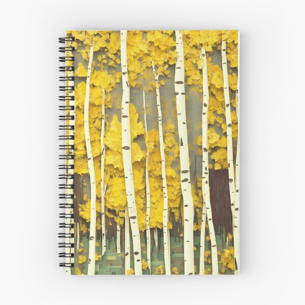 Item preview, Aspen trees paper collage art 1 designed and sold by creative-athome.