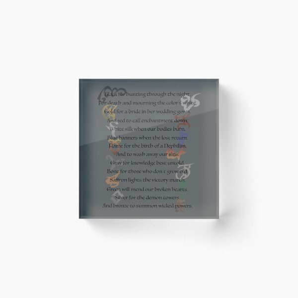 Item preview, Shadowhunters Nursery Rhyme designed and sold by Booshort.